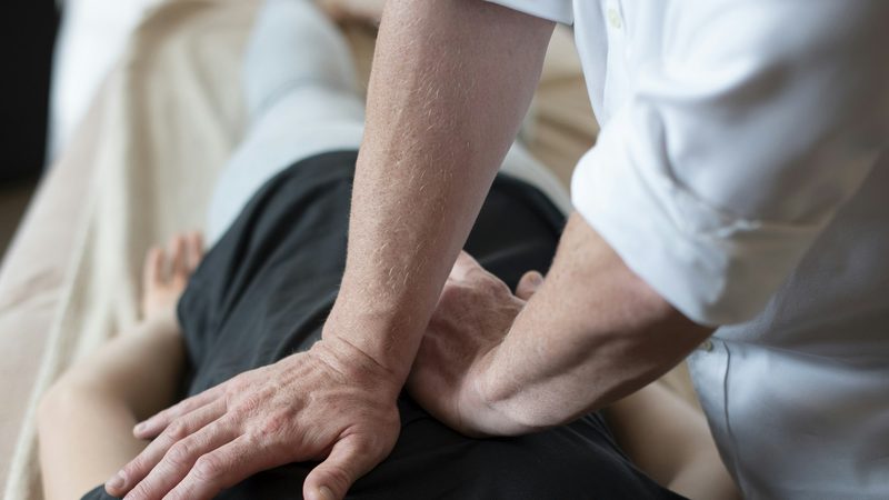 Hands-on chiropractic adjustment technique